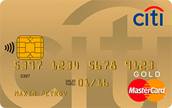  MasterCard Gold Citibank MasterCard 