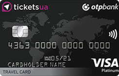  Visa Platinum OTP Tickets Travel Card    