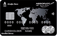  MasterCard lack Edition Aeroflot World Black Edition -